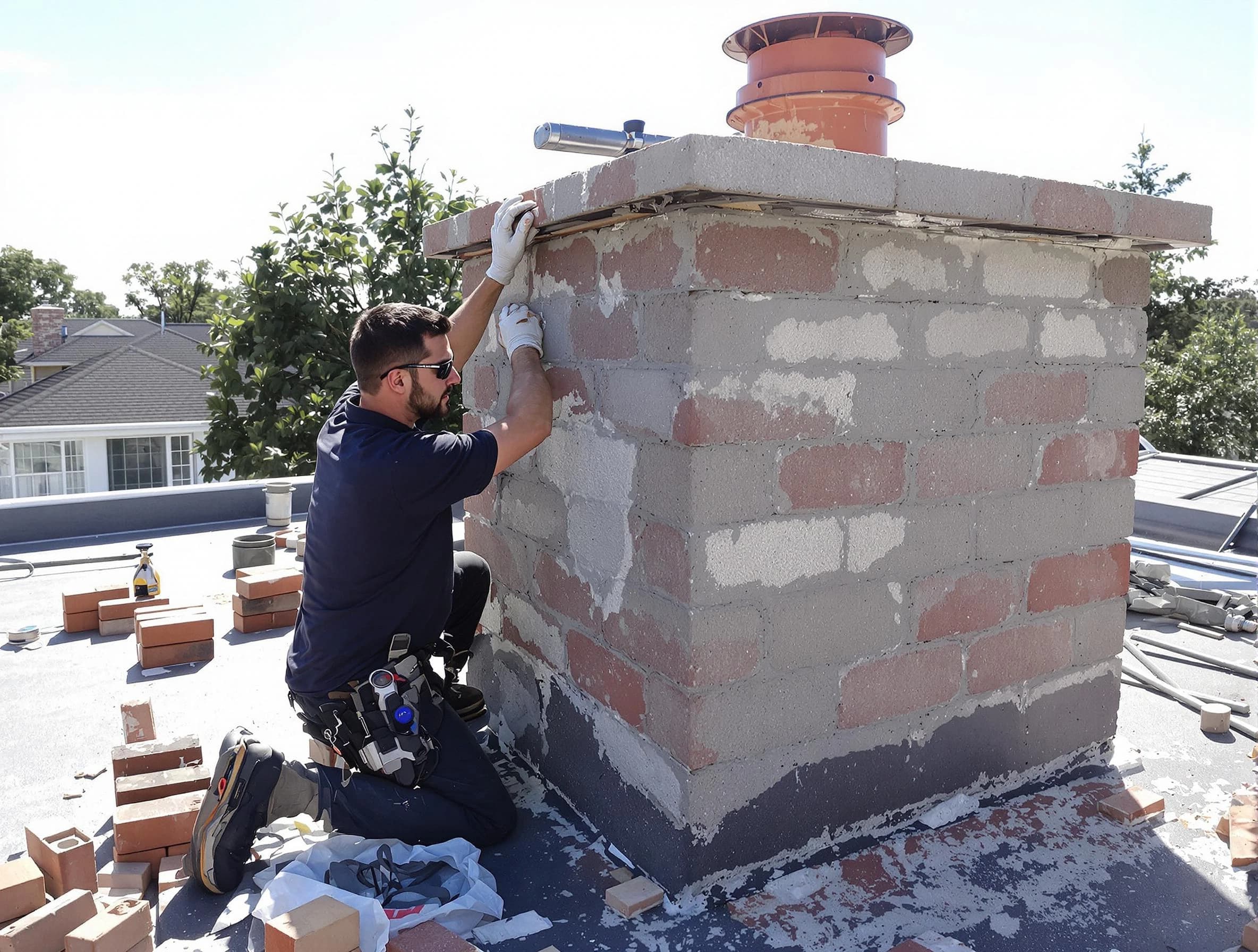 Advanced chimney repair process by Snyderville Chimney Sweep in Snyderville, UT