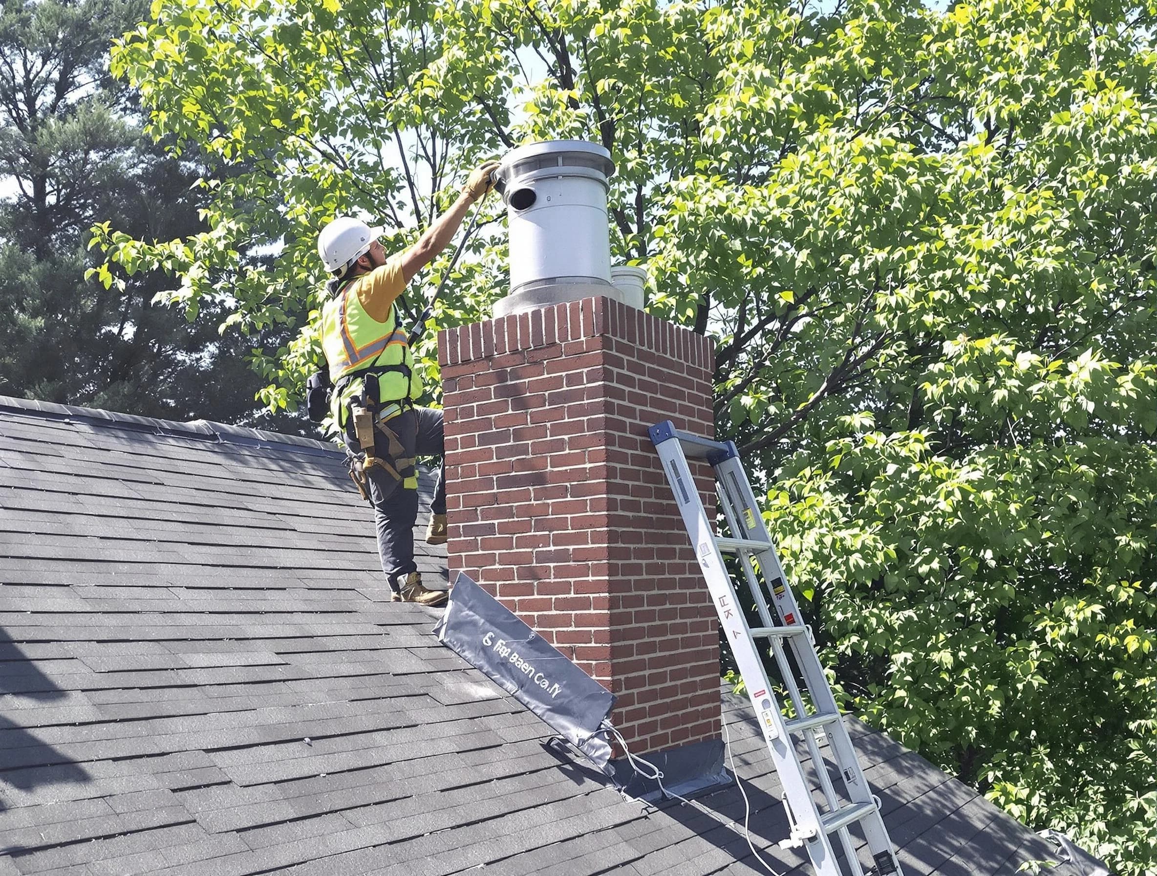 Chimney liner inspection by Snyderville Chimney Sweep in Snyderville, UT