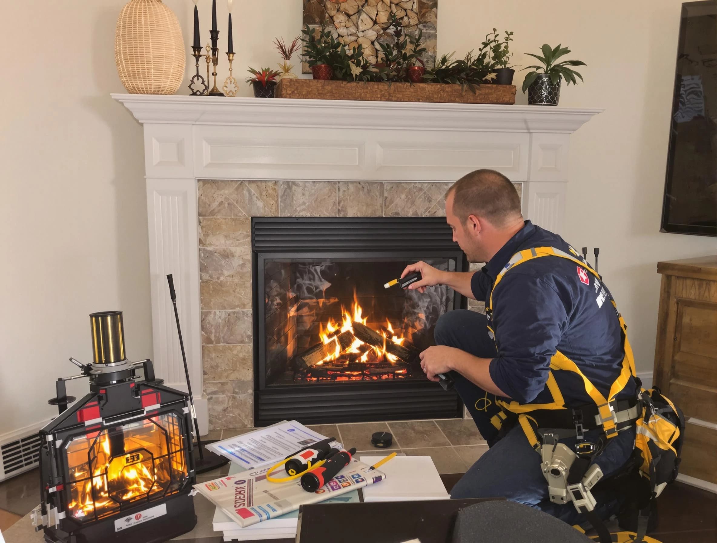 Safety-focused fireplace inspection by Snyderville Chimney Sweep in Snyderville, UT