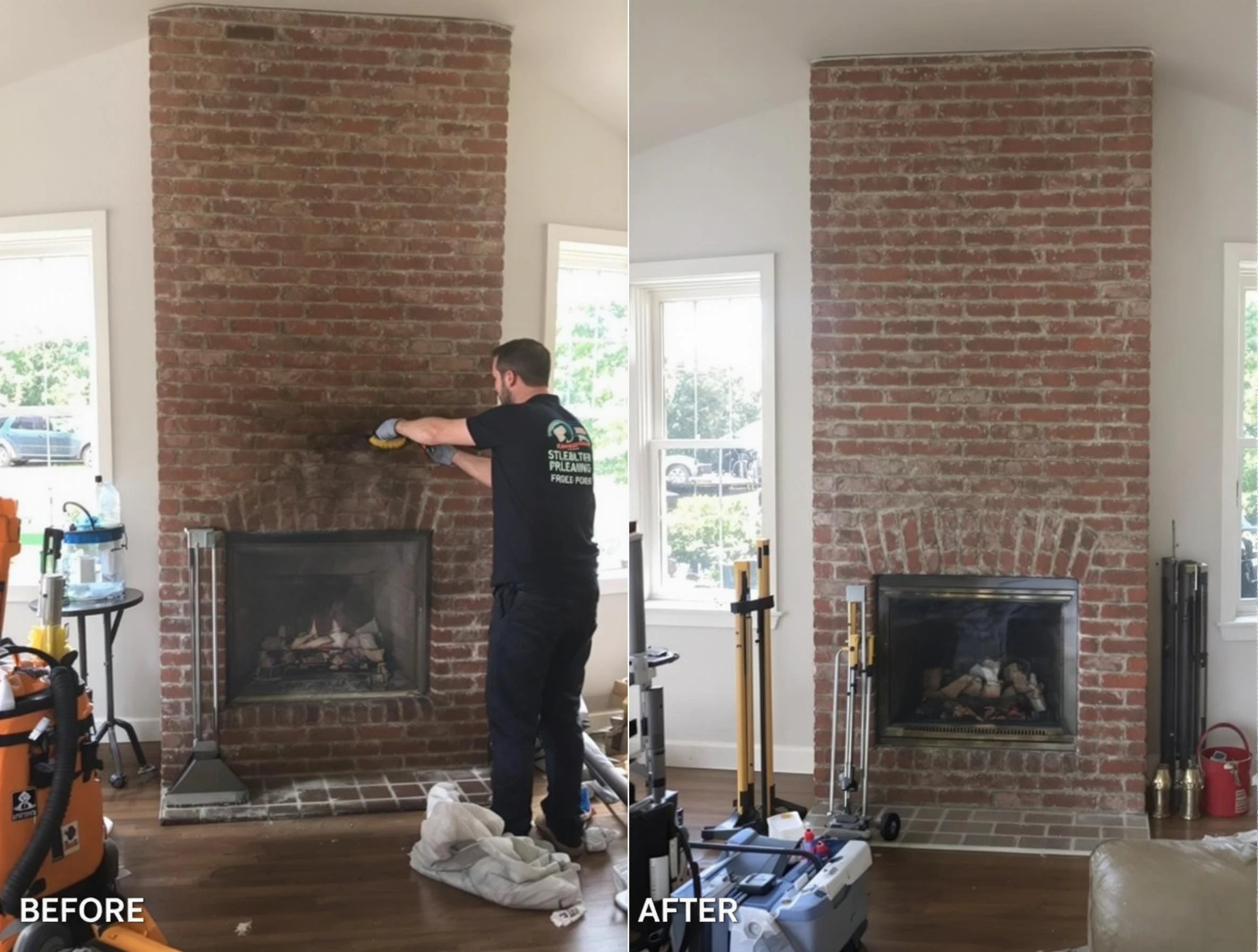 Finished chimney sweeping service by Snyderville Chimney Sweep in Snyderville, UT
