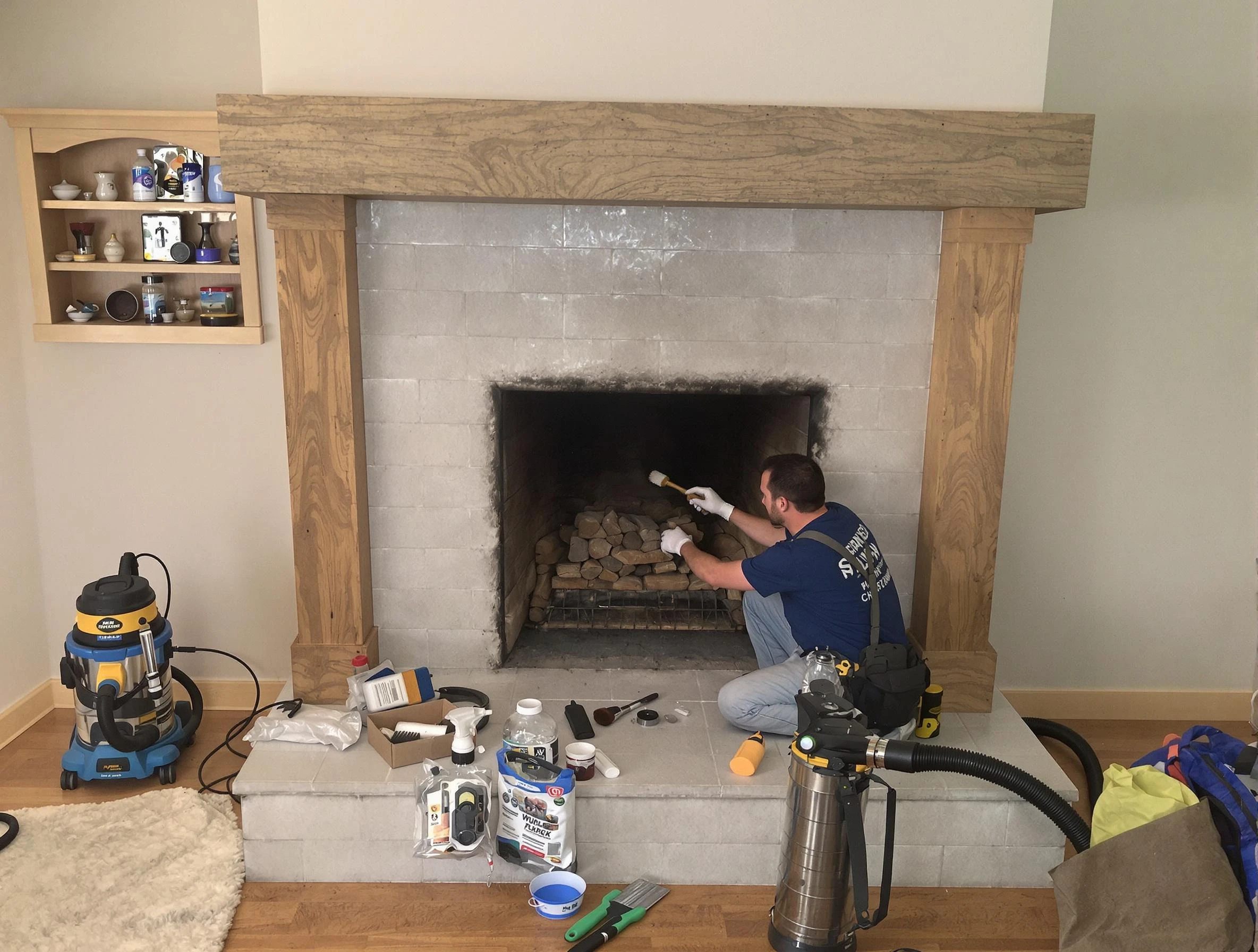 Detailed creosote removal process by Snyderville Chimney Sweep in Snyderville, UT